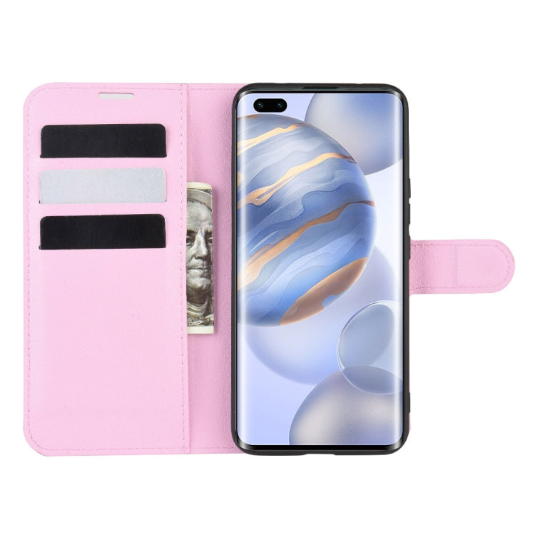 For Huawei Honor 30 Pro Litchi Texture Horizontal Flip Protective Case with Holder & Card Slots & Wallet