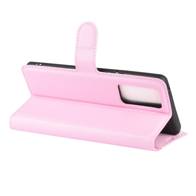 For Huawei Honor 30 Pro Litchi Texture Horizontal Flip Protective Case with Holder & Card Slots & Wallet