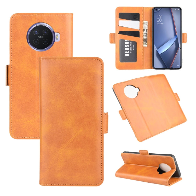 For OPPO ACE 2 Dual-side Magnetic Buckle Horizontal Flip Leather Case with Holder & Card Slots & Wallet