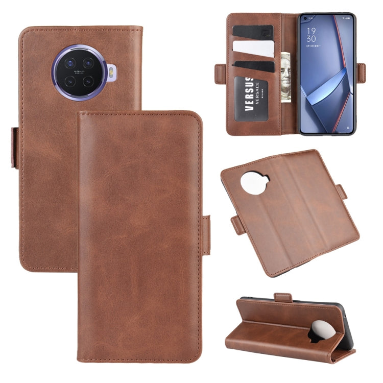 For OPPO ACE 2 Dual-side Magnetic Buckle Horizontal Flip Leather Case with Holder & Card Slots & Wallet