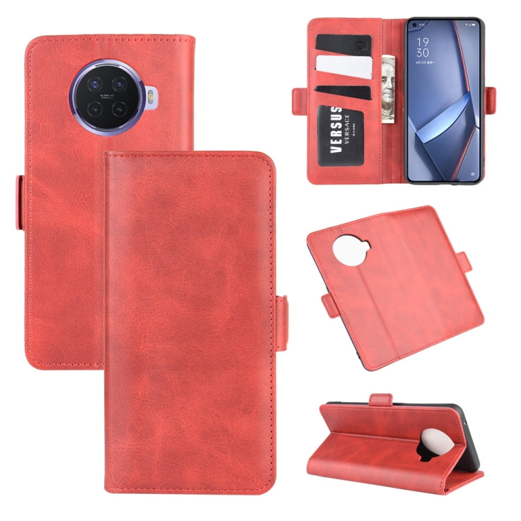 For OPPO ACE 2 Dual-side Magnetic Buckle Horizontal Flip Leather Case with Holder & Card Slots & Wallet