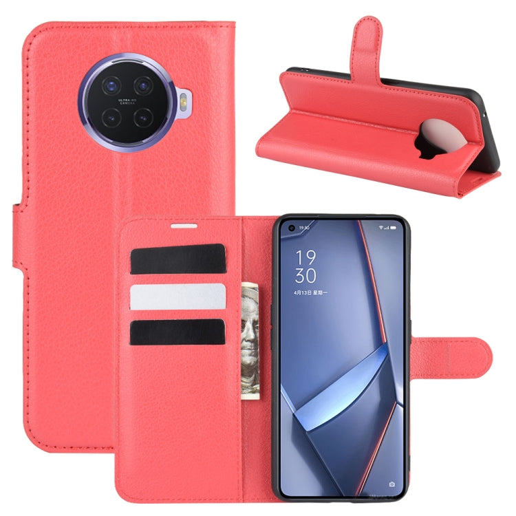 For OPPO ACE 2 Litchi Texture Horizontal Flip Protective Case with Holder & Card Slots & Wallet