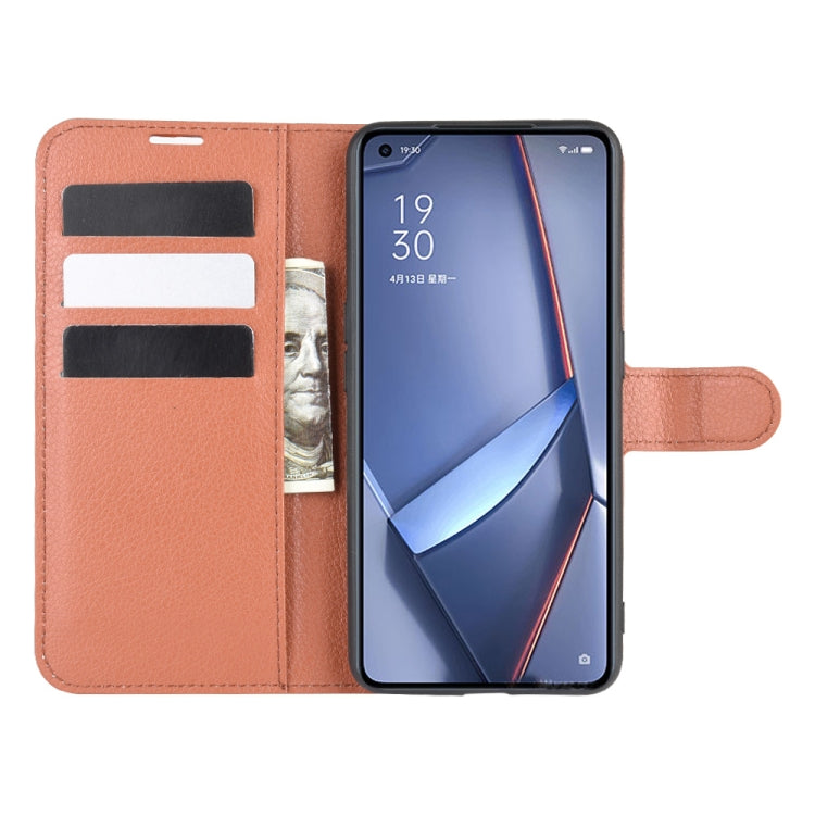 For OPPO ACE 2 Litchi Texture Horizontal Flip Protective Case with Holder & Card Slots & Wallet