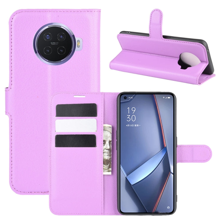 For OPPO ACE 2 Litchi Texture Horizontal Flip Protective Case with Holder & Card Slots & Wallet