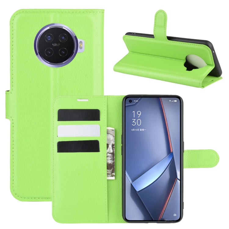 For OPPO ACE 2 Litchi Texture Horizontal Flip Protective Case with Holder & Card Slots & Wallet