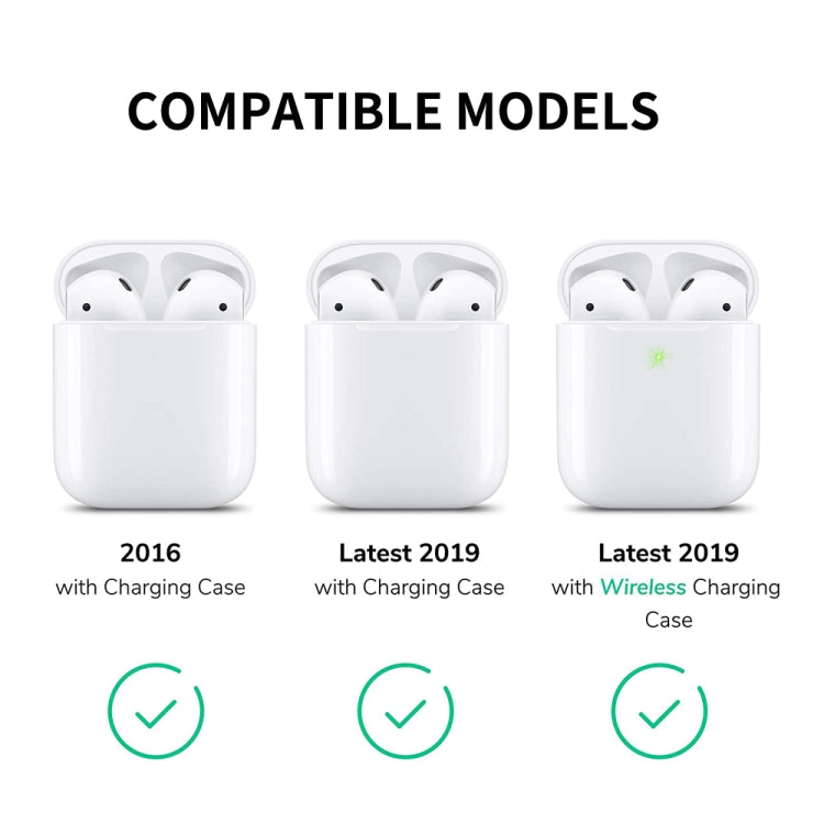 ENKAY ENK-AC8001 for Apple AirPods 1 / 2 Wireless Earphone TPU + PC Protective Case with Carabiner & Anti-lost Rope