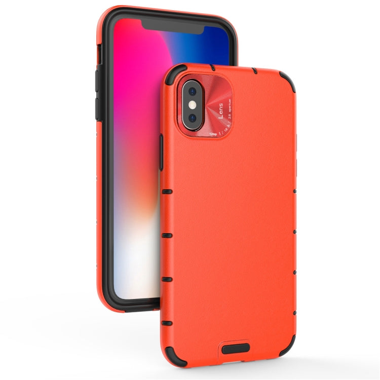 For iPhone 11 Pro Shockproof Grain Leather  PC + TPU Case