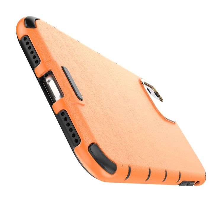 For iPhone 11 Pro Shockproof Grain Leather  PC + TPU Case