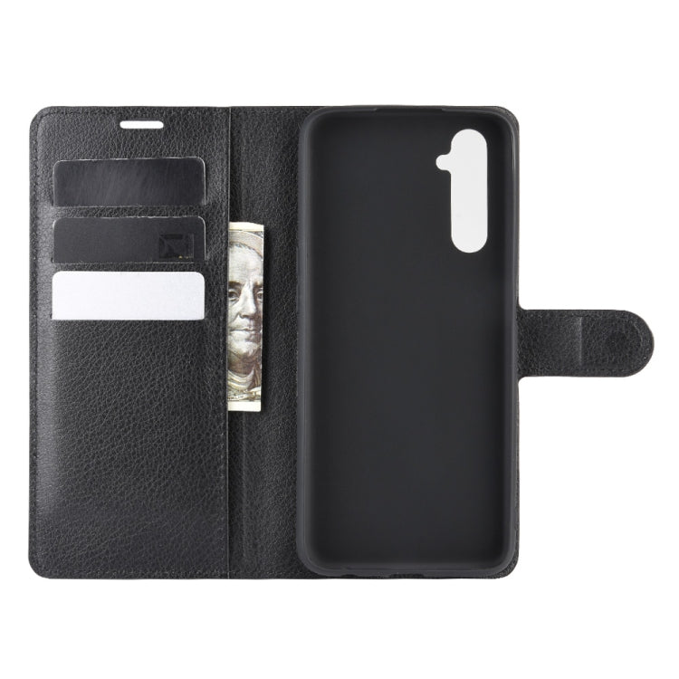 For OPPO Realme 6 Litchi Texture Horizontal Flip Protective Case with Holder & Card Slots & Wallet