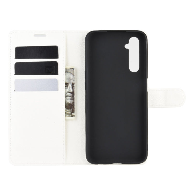 For OPPO Realme 6 Litchi Texture Horizontal Flip Protective Case with Holder & Card Slots & Wallet