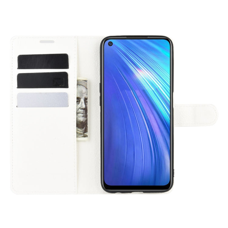 For OPPO Realme 6 Litchi Texture Horizontal Flip Protective Case with Holder & Card Slots & Wallet