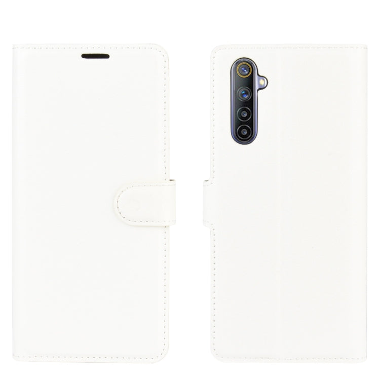 For OPPO Realme 6 Litchi Texture Horizontal Flip Protective Case with Holder & Card Slots & Wallet