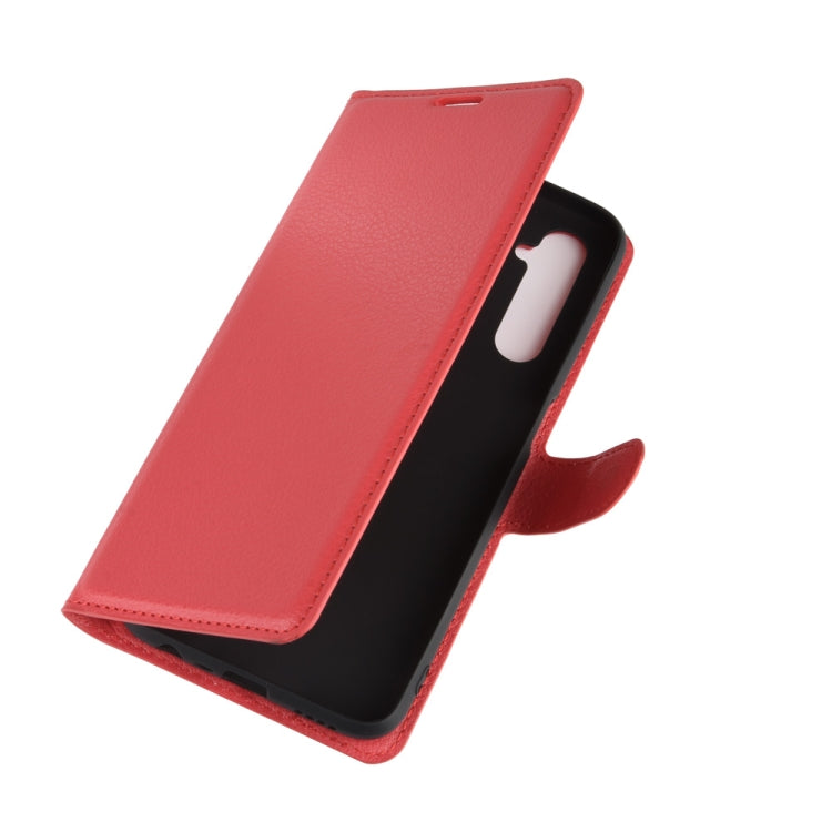 For OPPO Realme 6 Litchi Texture Horizontal Flip Protective Case with Holder & Card Slots & Wallet