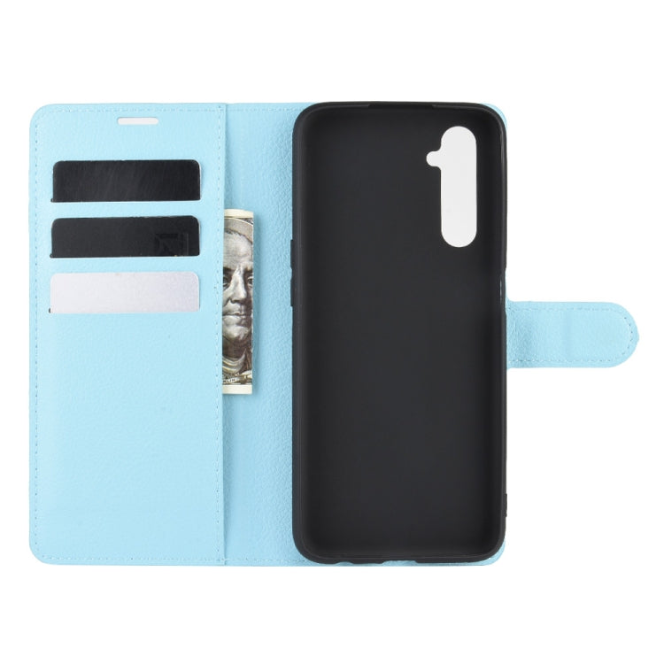 For OPPO Realme 6 Litchi Texture Horizontal Flip Protective Case with Holder & Card Slots & Wallet