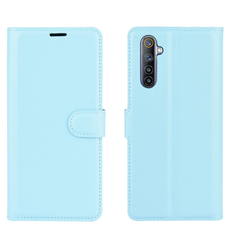 For OPPO Realme 6 Litchi Texture Horizontal Flip Protective Case with Holder & Card Slots & Wallet