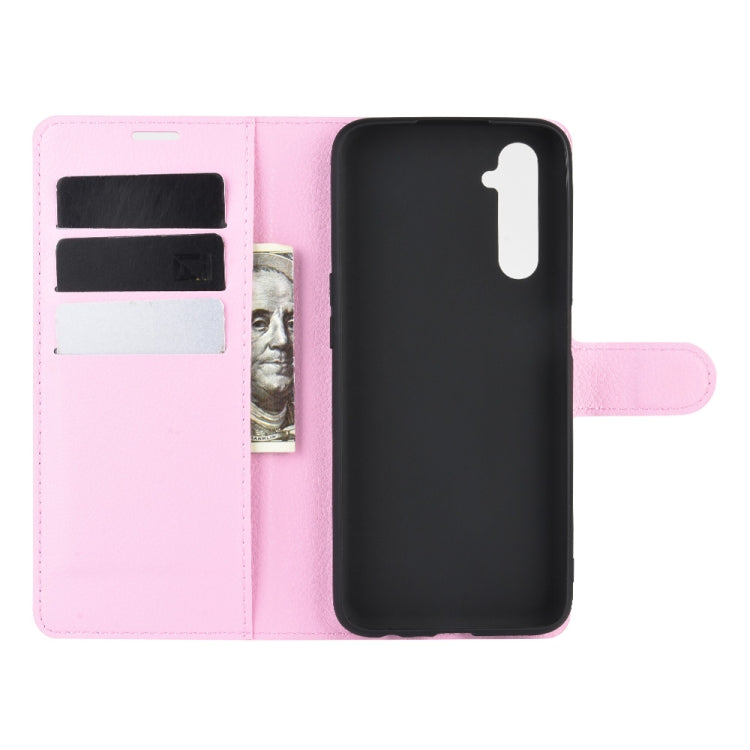 For OPPO Realme 6 Litchi Texture Horizontal Flip Protective Case with Holder & Card Slots & Wallet