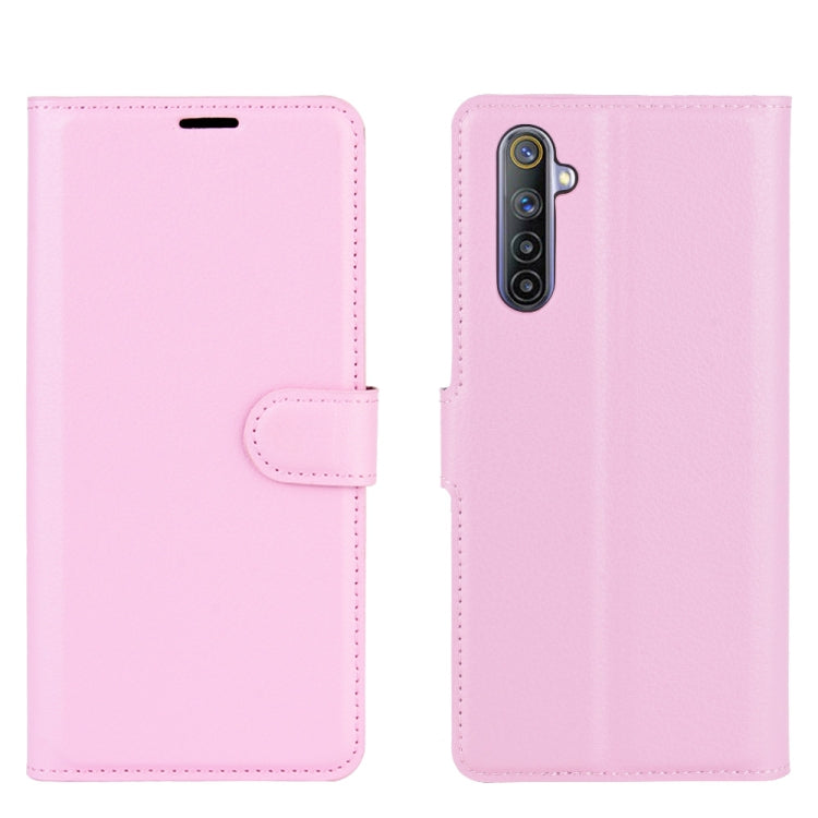 For OPPO Realme 6 Litchi Texture Horizontal Flip Protective Case with Holder & Card Slots & Wallet