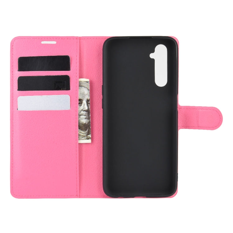 For OPPO Realme 6 Litchi Texture Horizontal Flip Protective Case with Holder & Card Slots & Wallet