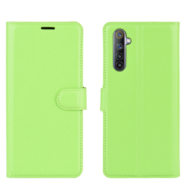 For OPPO Realme 6 Litchi Texture Horizontal Flip Protective Case with Holder & Card Slots & Wallet