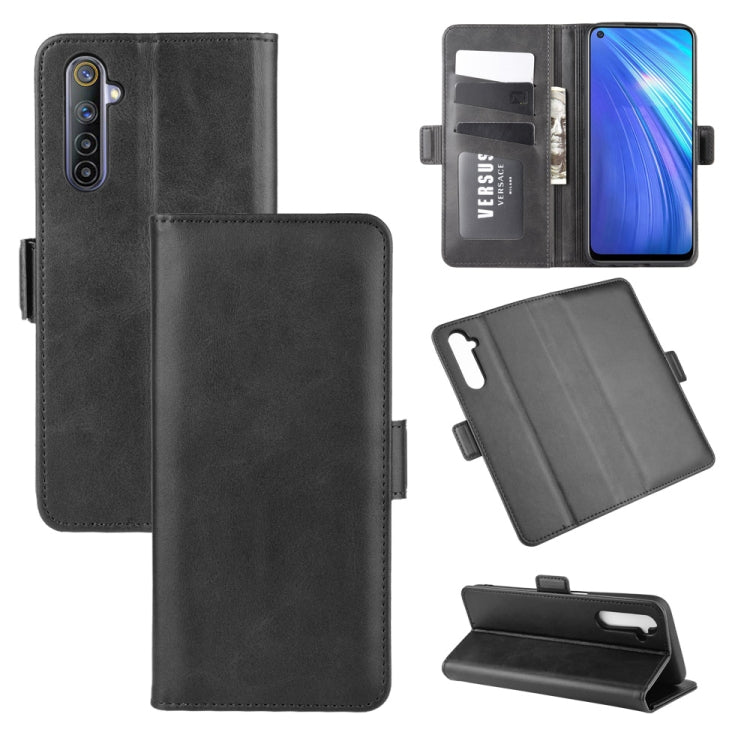 For OPPO Realme 6 Dual-side Magnetic Buckle Horizontal Flip Leather Case with Holder & Card Slots & Wallet