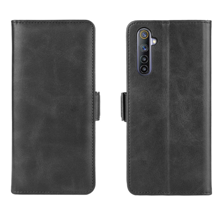 For OPPO Realme 6 Dual-side Magnetic Buckle Horizontal Flip Leather Case with Holder & Card Slots & Wallet