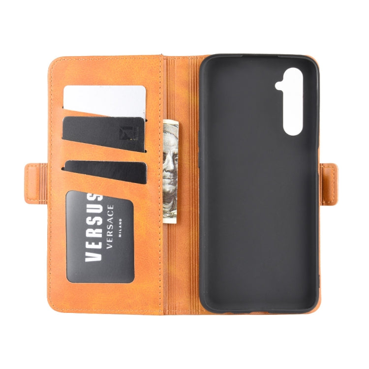 For OPPO Realme 6 Dual-side Magnetic Buckle Horizontal Flip Leather Case with Holder & Card Slots & Wallet