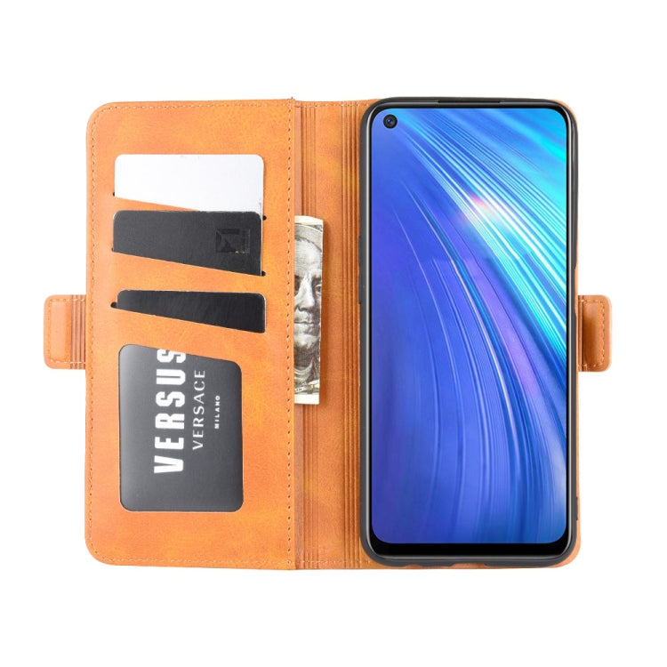 For OPPO Realme 6 Dual-side Magnetic Buckle Horizontal Flip Leather Case with Holder & Card Slots & Wallet