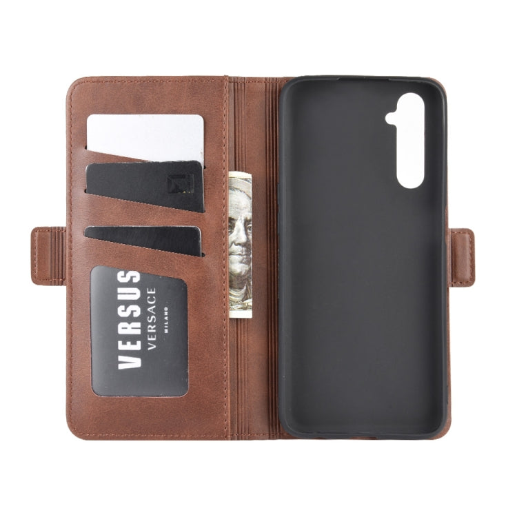For OPPO Realme 6 Dual-side Magnetic Buckle Horizontal Flip Leather Case with Holder & Card Slots & Wallet