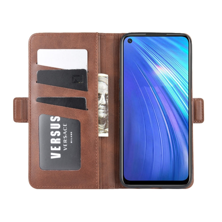 For OPPO Realme 6 Dual-side Magnetic Buckle Horizontal Flip Leather Case with Holder & Card Slots & Wallet