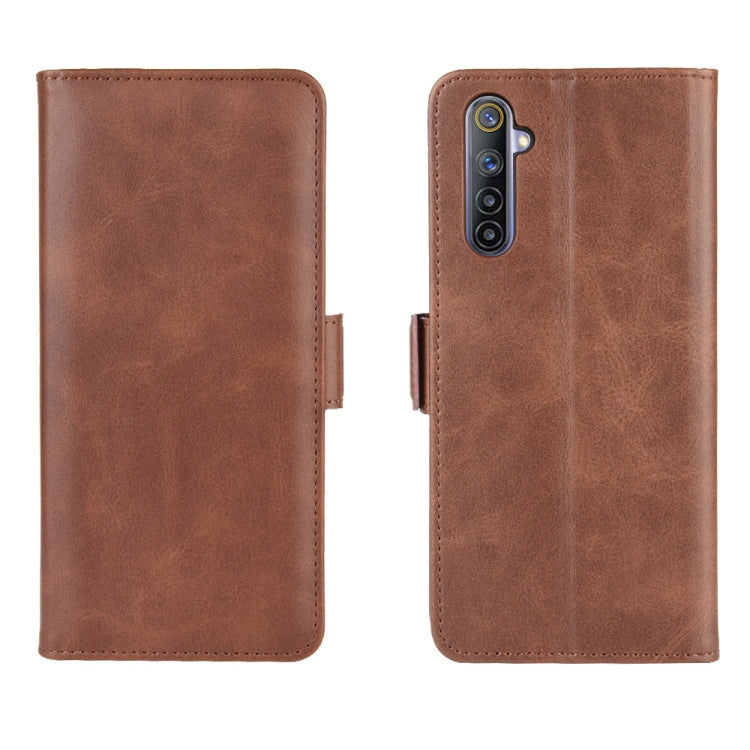 For OPPO Realme 6 Dual-side Magnetic Buckle Horizontal Flip Leather Case with Holder & Card Slots & Wallet