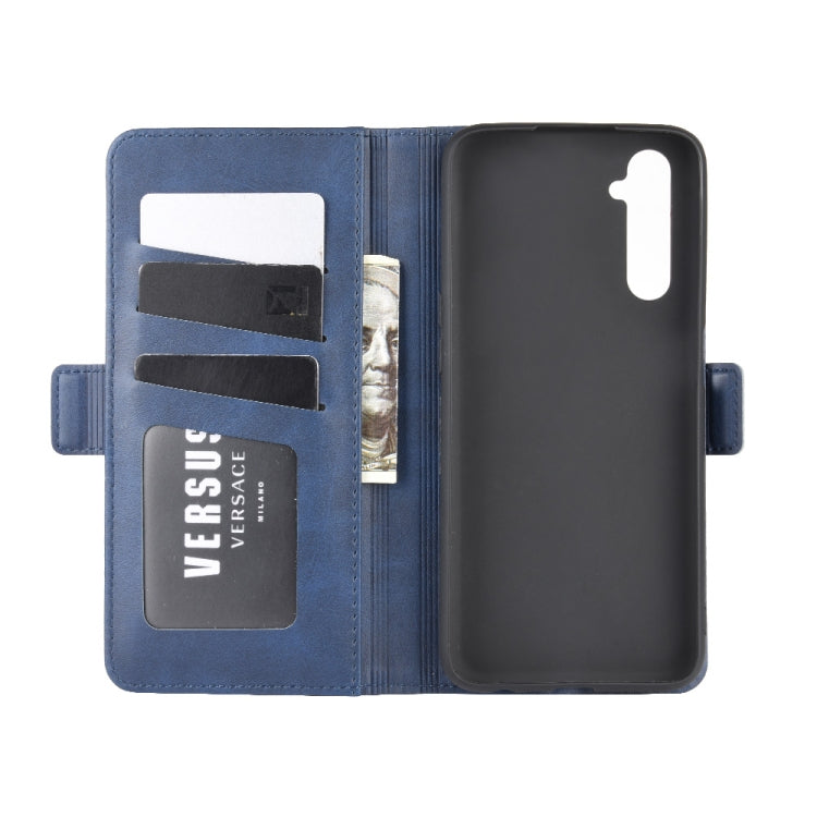 For OPPO Realme 6 Dual-side Magnetic Buckle Horizontal Flip Leather Case with Holder & Card Slots & Wallet
