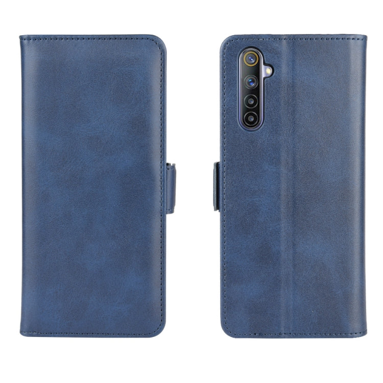 For OPPO Realme 6 Dual-side Magnetic Buckle Horizontal Flip Leather Case with Holder & Card Slots & Wallet