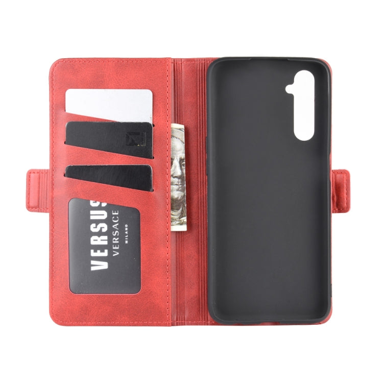 For OPPO Realme 6 Dual-side Magnetic Buckle Horizontal Flip Leather Case with Holder & Card Slots & Wallet