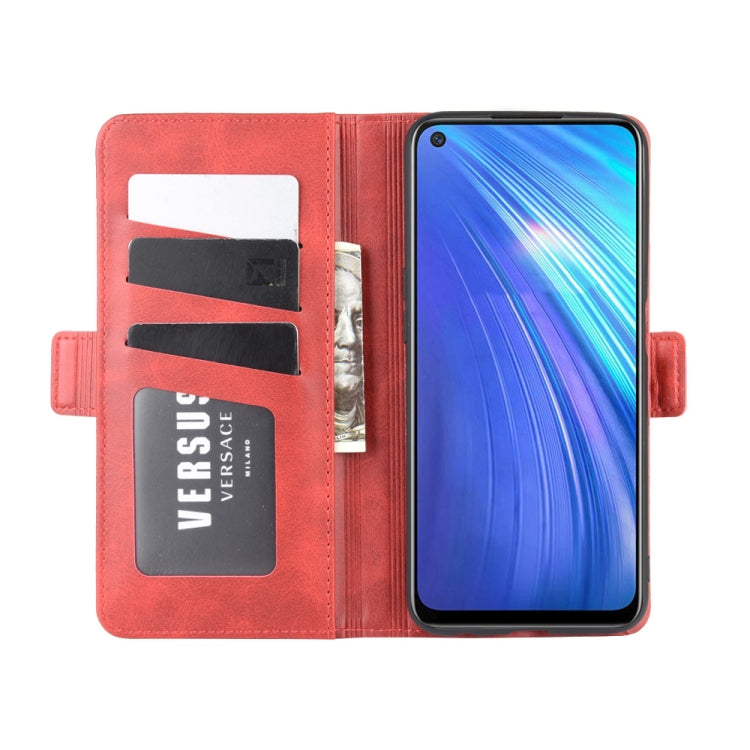 For OPPO Realme 6 Dual-side Magnetic Buckle Horizontal Flip Leather Case with Holder & Card Slots & Wallet
