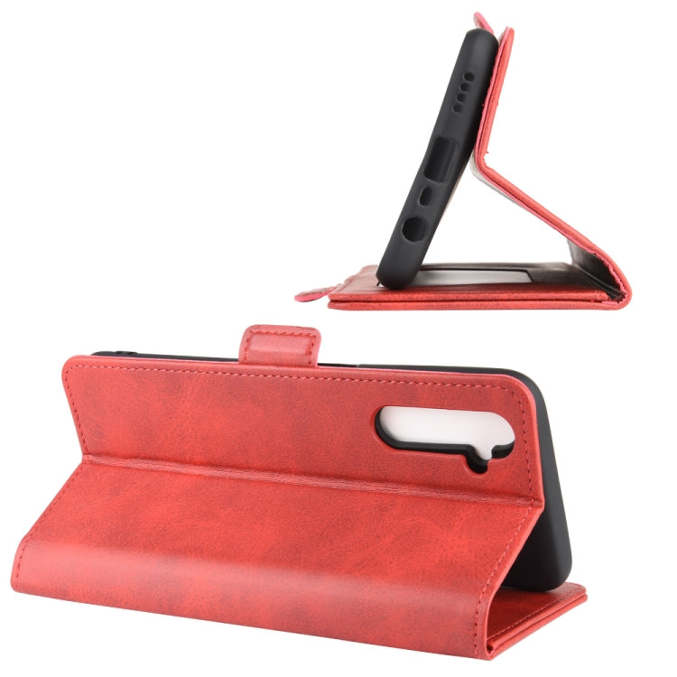 For OPPO Realme 6 Dual-side Magnetic Buckle Horizontal Flip Leather Case with Holder & Card Slots & Wallet