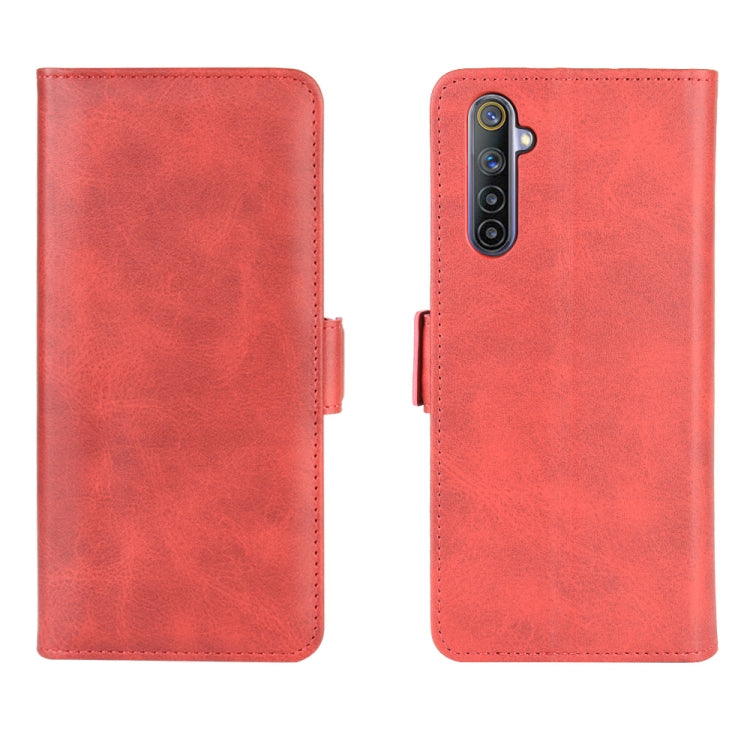 For OPPO Realme 6 Dual-side Magnetic Buckle Horizontal Flip Leather Case with Holder & Card Slots & Wallet
