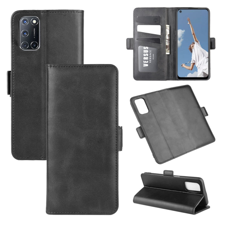 For OPPO A72 Dual-side Magnetic Buckle Horizontal Flip Leather Case with Holder & Card Slots & Wallet