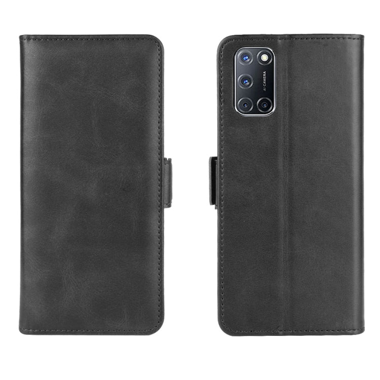 For OPPO A72 Dual-side Magnetic Buckle Horizontal Flip Leather Case with Holder & Card Slots & Wallet