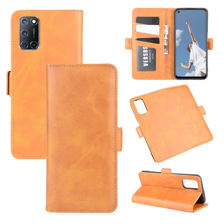 For OPPO A72 Dual-side Magnetic Buckle Horizontal Flip Leather Case with Holder & Card Slots & Wallet