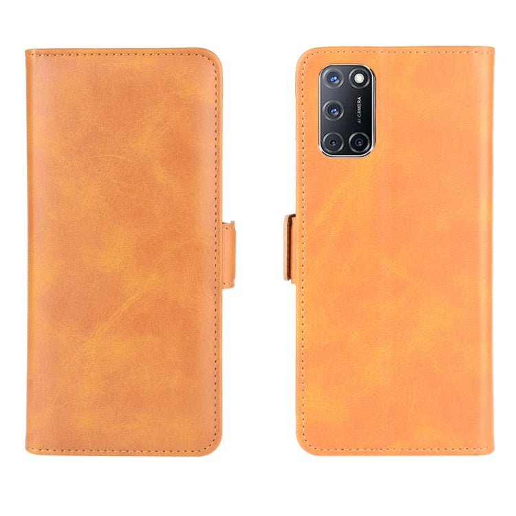 For OPPO A72 Dual-side Magnetic Buckle Horizontal Flip Leather Case with Holder & Card Slots & Wallet