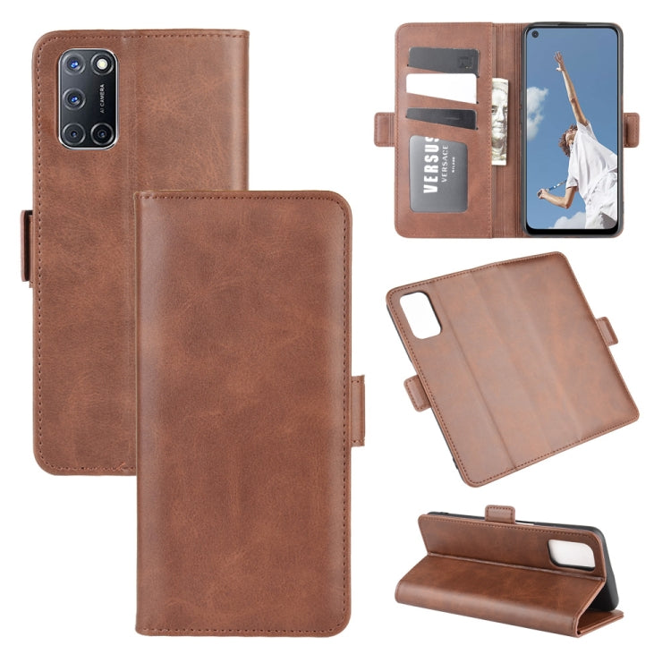 For OPPO A72 Dual-side Magnetic Buckle Horizontal Flip Leather Case with Holder & Card Slots & Wallet