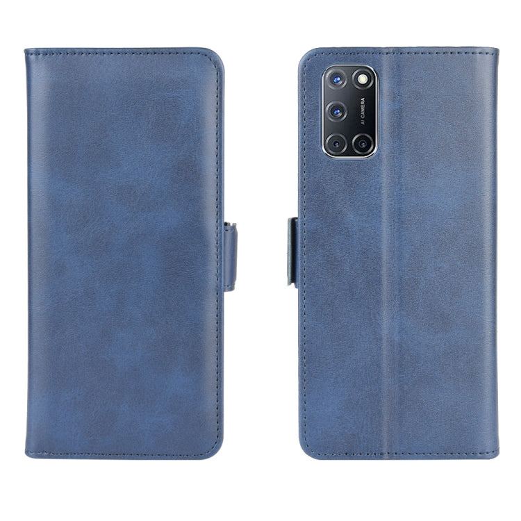 For OPPO A72 Dual-side Magnetic Buckle Horizontal Flip Leather Case with Holder & Card Slots & Wallet