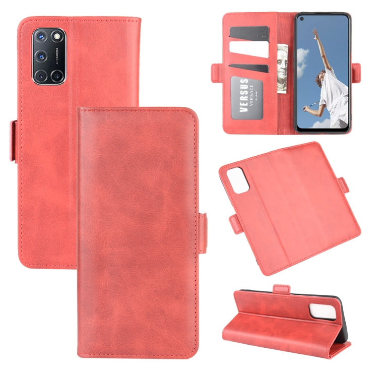 For OPPO A72 Dual-side Magnetic Buckle Horizontal Flip Leather Case with Holder & Card Slots & Wallet