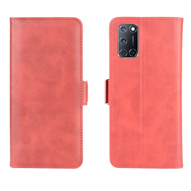 For OPPO A72 Dual-side Magnetic Buckle Horizontal Flip Leather Case with Holder & Card Slots & Wallet