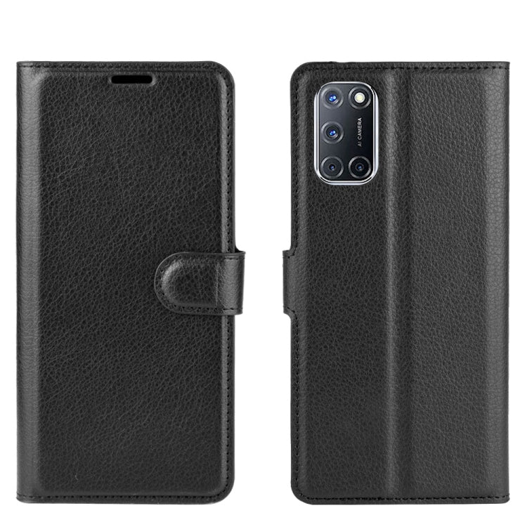 For OPPO A72/A52 Litchi Texture Horizontal Flip Protective Case with Holder & Card Slots & Wallet