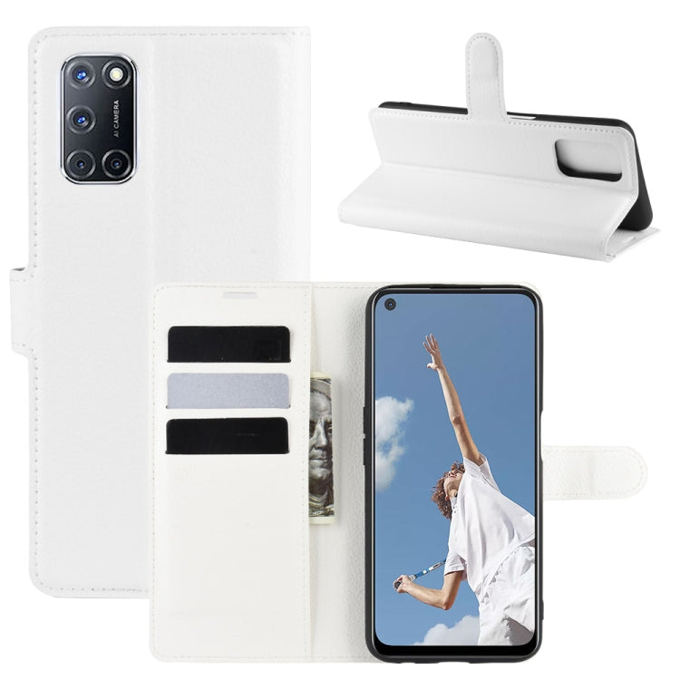 For OPPO A72/A52 Litchi Texture Horizontal Flip Protective Case with Holder & Card Slots & Wallet