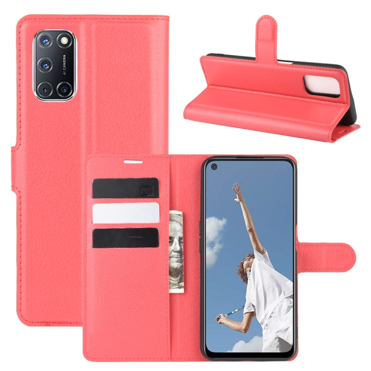 For OPPO A72/A52 Litchi Texture Horizontal Flip Protective Case with Holder & Card Slots & Wallet