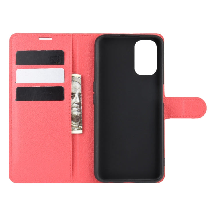 For OPPO A72/A52 Litchi Texture Horizontal Flip Protective Case with Holder & Card Slots & Wallet