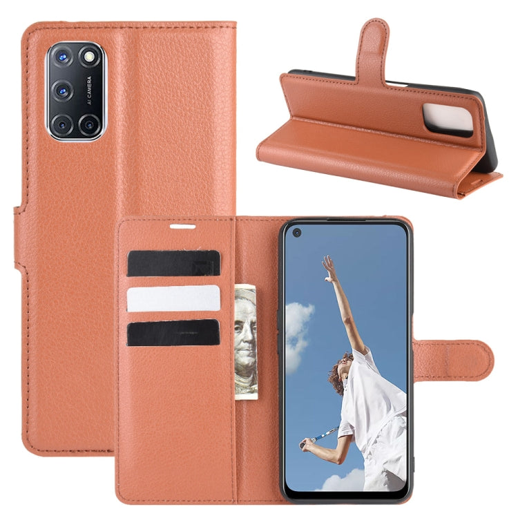 For OPPO A72/A52 Litchi Texture Horizontal Flip Protective Case with Holder & Card Slots & Wallet