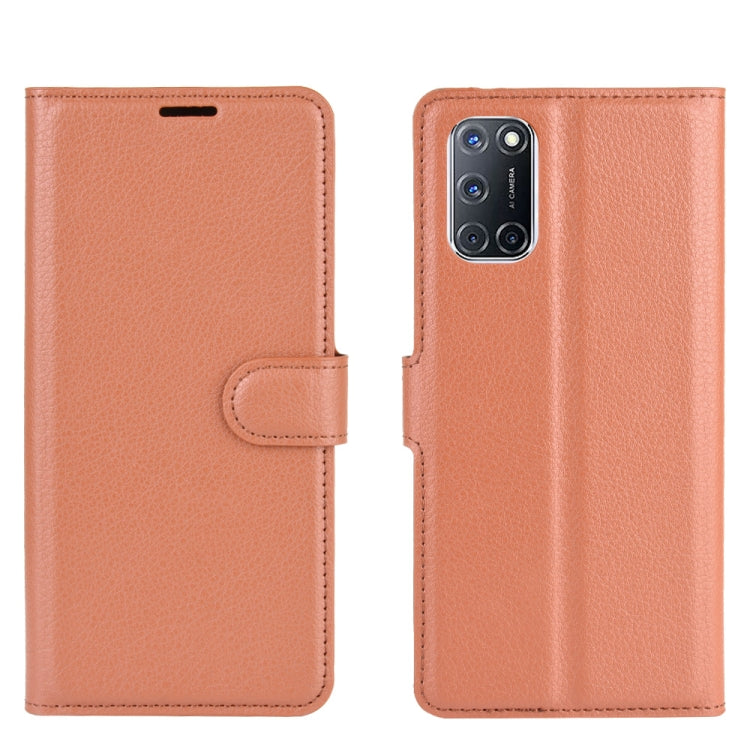 For OPPO A72/A52 Litchi Texture Horizontal Flip Protective Case with Holder & Card Slots & Wallet